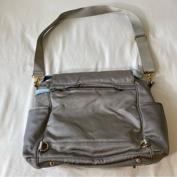 Pottery Barn Kids The Ultimate Convertible Diaperbag Backpack Shimmer Silver - Picture 2 of 7